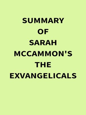 cover image of Summary of Sarah McCammon's the Exvangelicals